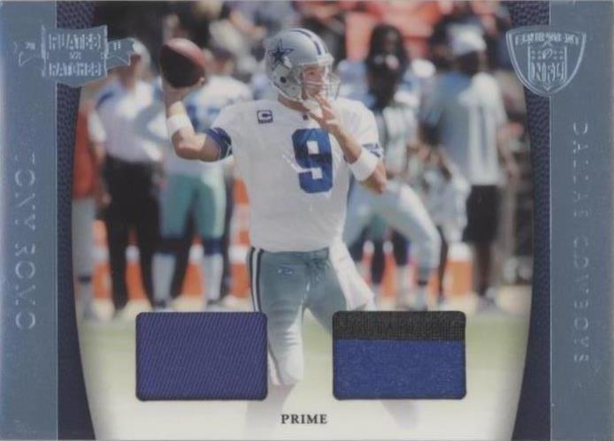 2011 Panini Plates & Patches - Nfl Equipment Tony Romo #25 Combos Prime ...