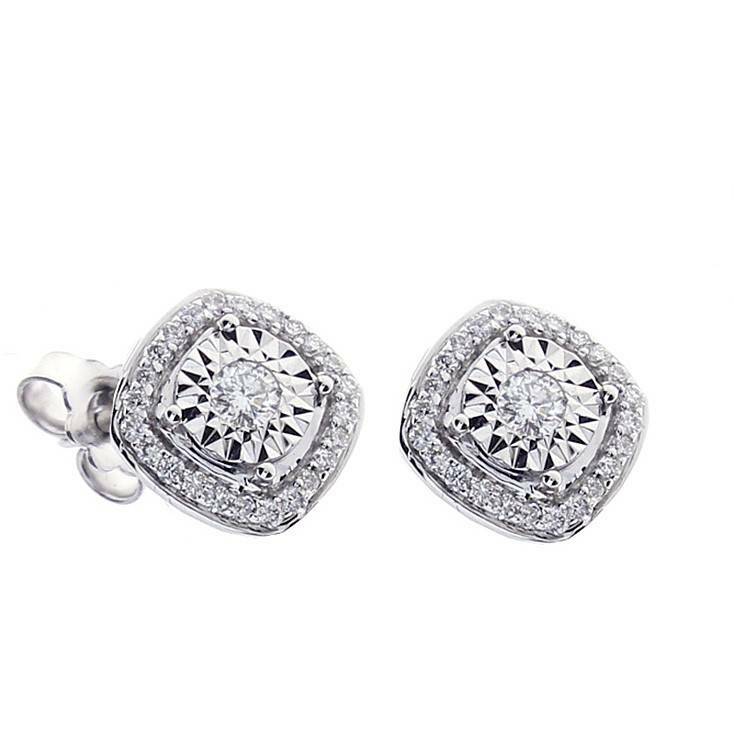 Серьги Bliss Dew 20087977 из белого золота с яркими бриллиантами 036 карата 185590₽