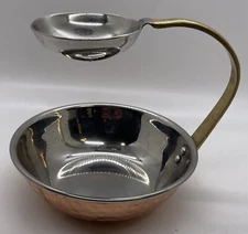 Chip And Dip Set Snack Server Made In India Copper Steel