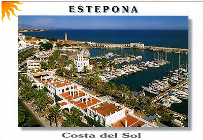 HQ  -  Postcard  neu, -  Costa del Sol  -  Estepona  -  Sporting Port - Hafen