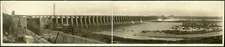 10" x 42" Panorama 1926 Wilson Dam, Muscle Shoals, Alabama