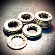 Shakeproof Lock Washers Stainless Steel A2 Serrated Internal Metric