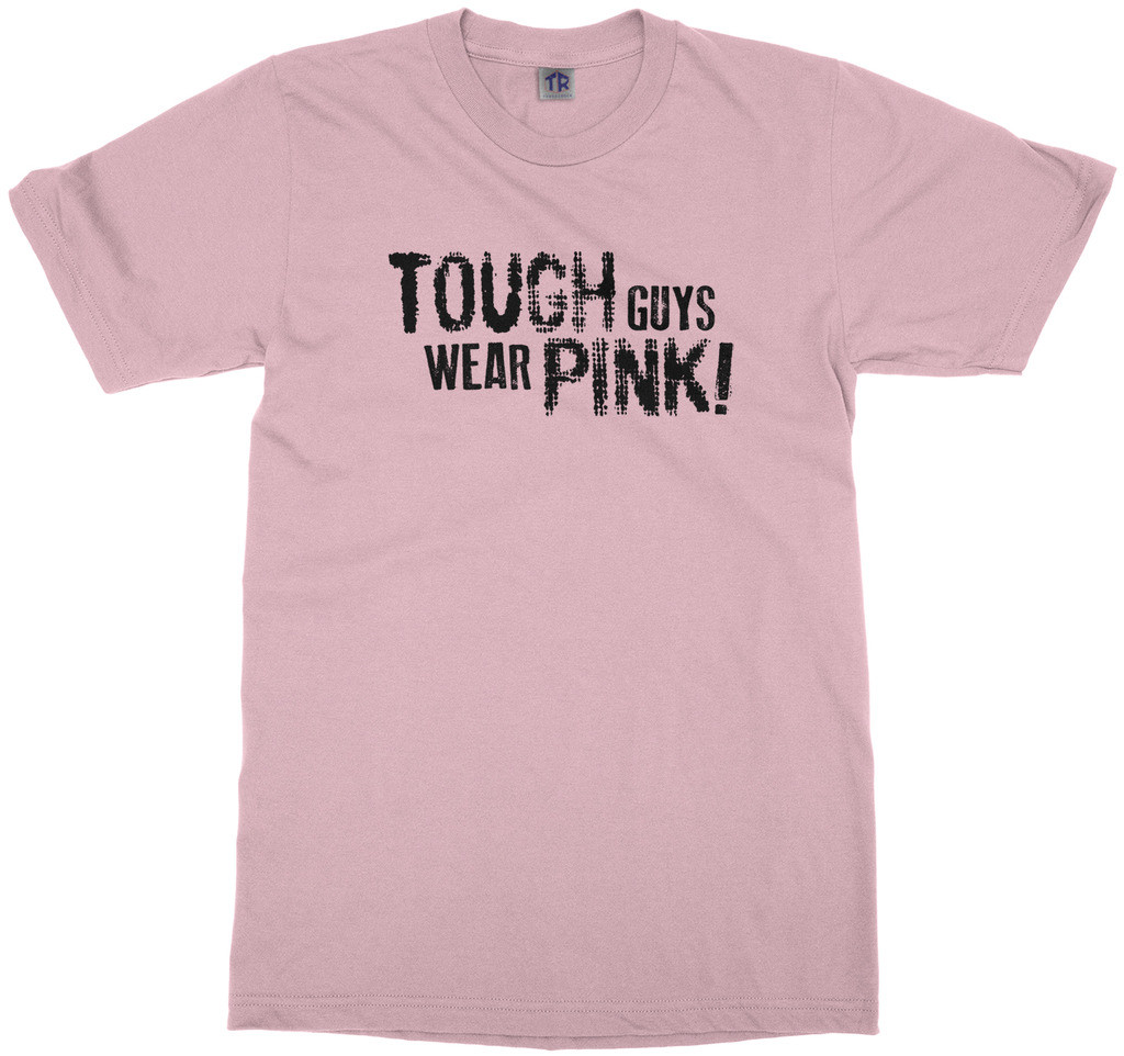 Tough Guys Wear Pink Youth T-Shirt Support Breast Cancer