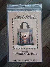 Townhouse Tote Kimie's Quilts Indygo Junction #108 Quilted Bag Pattern