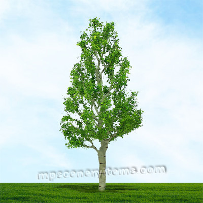 MP SCENERY 4 Birch N Scale Architectural Model Trees Railroad Layout Dioramas