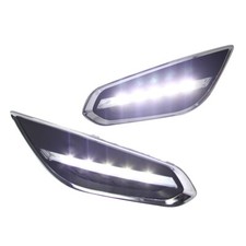 Evan-Fischer Front Fog Light Assembly Set For Volvo S60 2005-2009 – Left & Right, Halogen, With Bulbs, 1-Year Warranty