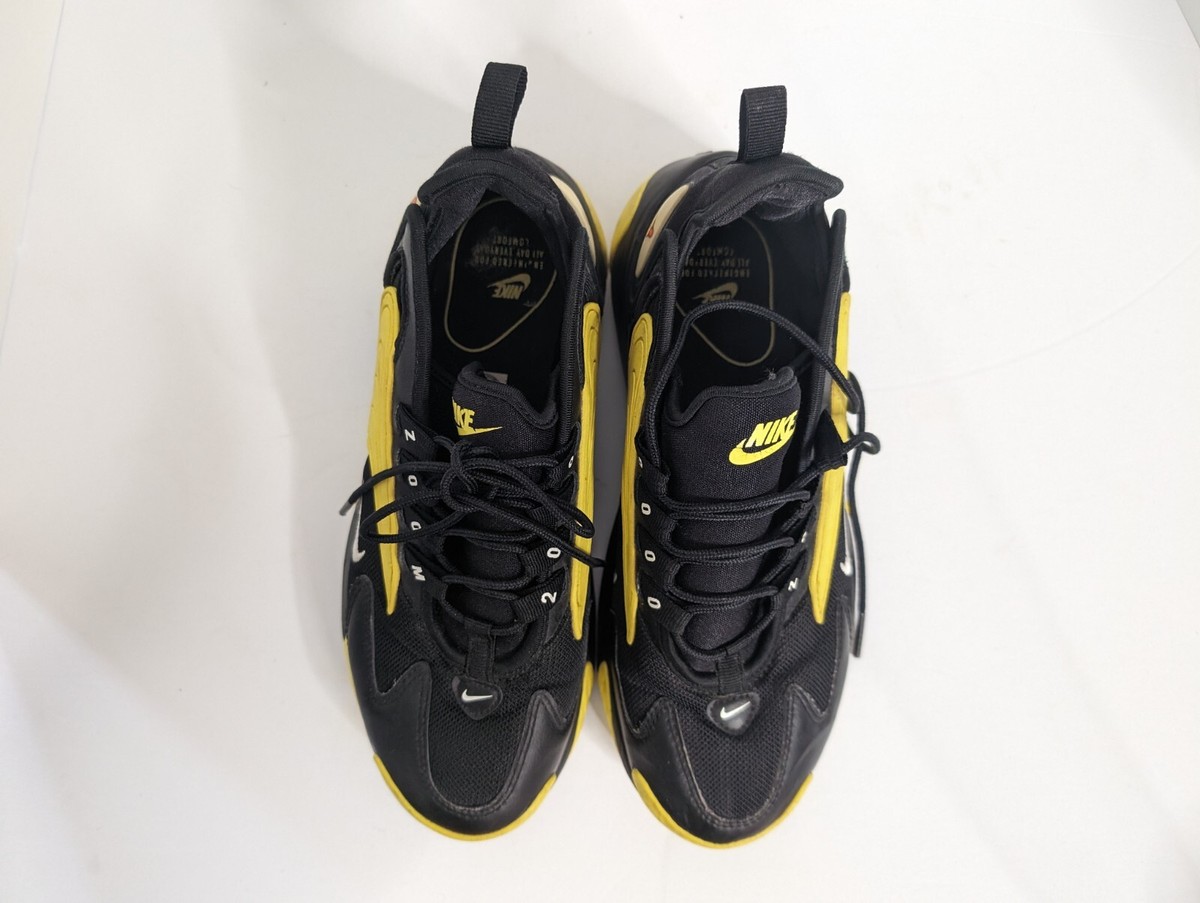 Nike Zoom 2K Black Dynamic Yellow Mens US Size AO0269-006