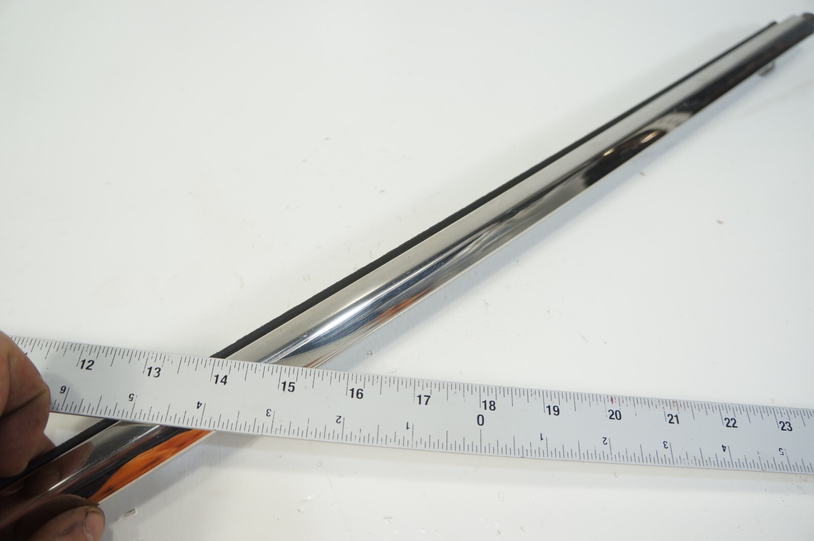 06-2012 Bentley Flying Spur Rear Driver Left Door WINDOW Exterior Chrome Trim