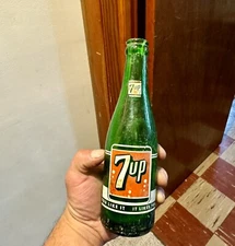 7 Up You Like It It Likes You Vintage ACL Soda Bottle 7 Oz Dated 1958 Dug Retro