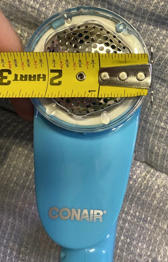 Used Conair CLS1B Blue Fabric Shaver Defuzzer Lint Remover Portable with Manual