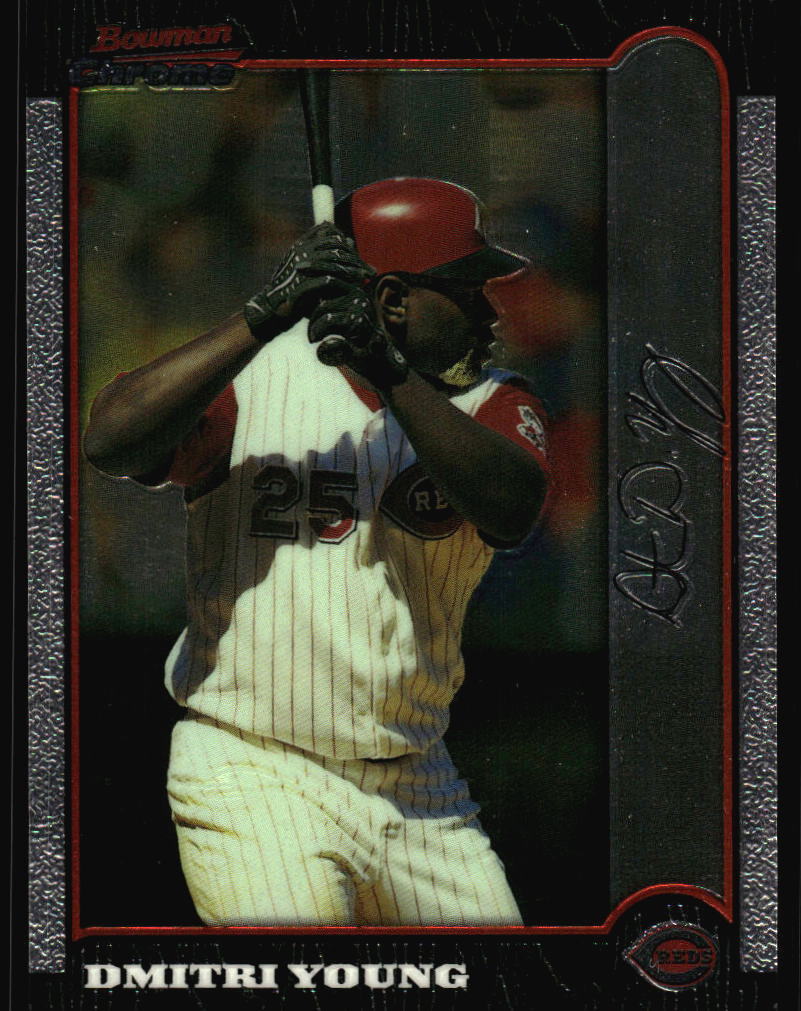1999 Bowman Chrome Dmitri Young #259 Cincinnati Reds
