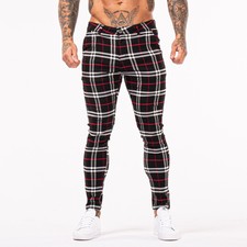 plaid dress pants mens skinny