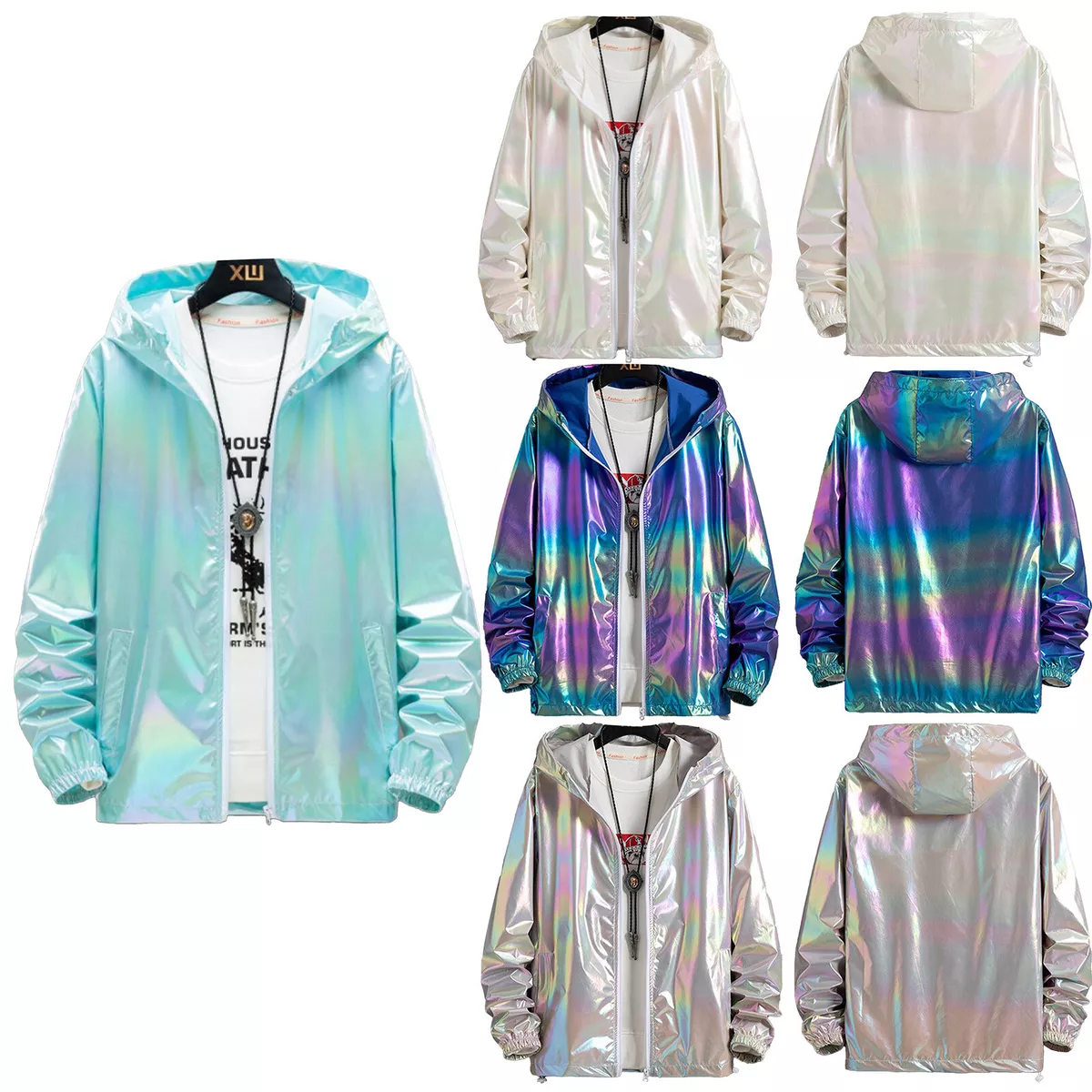 Shiny rainbow deals jacket