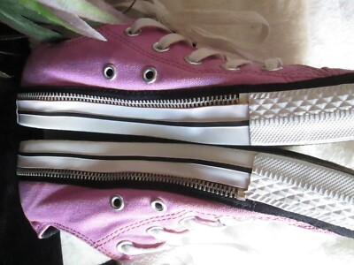 ラベンダー♡パープルとホワイト Converse All Star Women's 6 Lavendar Purple/ White /Black Shoes w