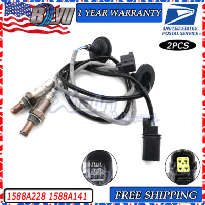 #ad #ad For Mitsubishi Lancer Outlander Oxygen Sensor UpDownstream 1588A228 1588A141 $58.40