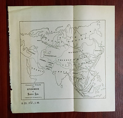 1885 General Track Epidemics East Asia Chinese Empire Japan Ilds D.B. Simmons MD