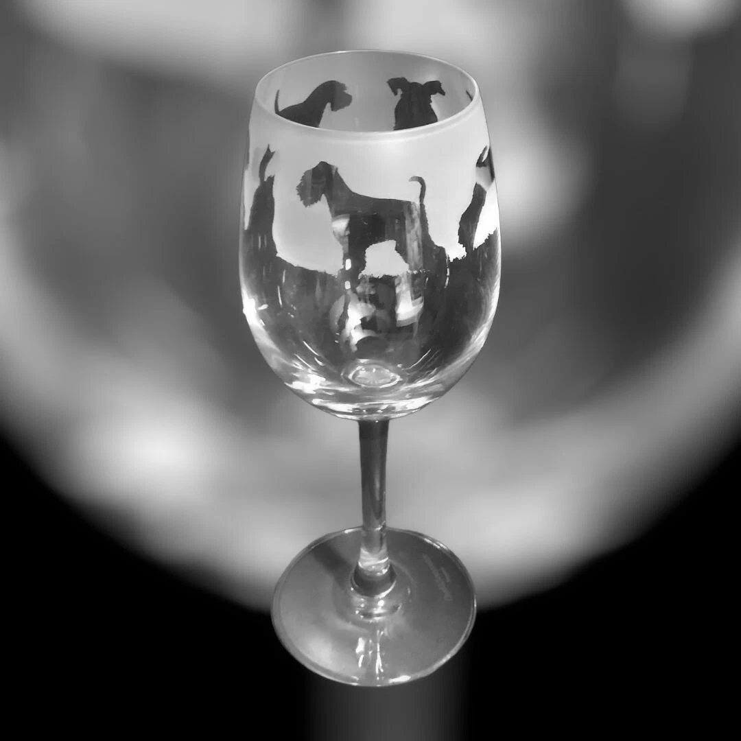 Schnauzer top wine glasses