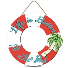 Life Is Better at the Pool Sign Wooden Hanging Art Sign Pool Decor Hanging 
