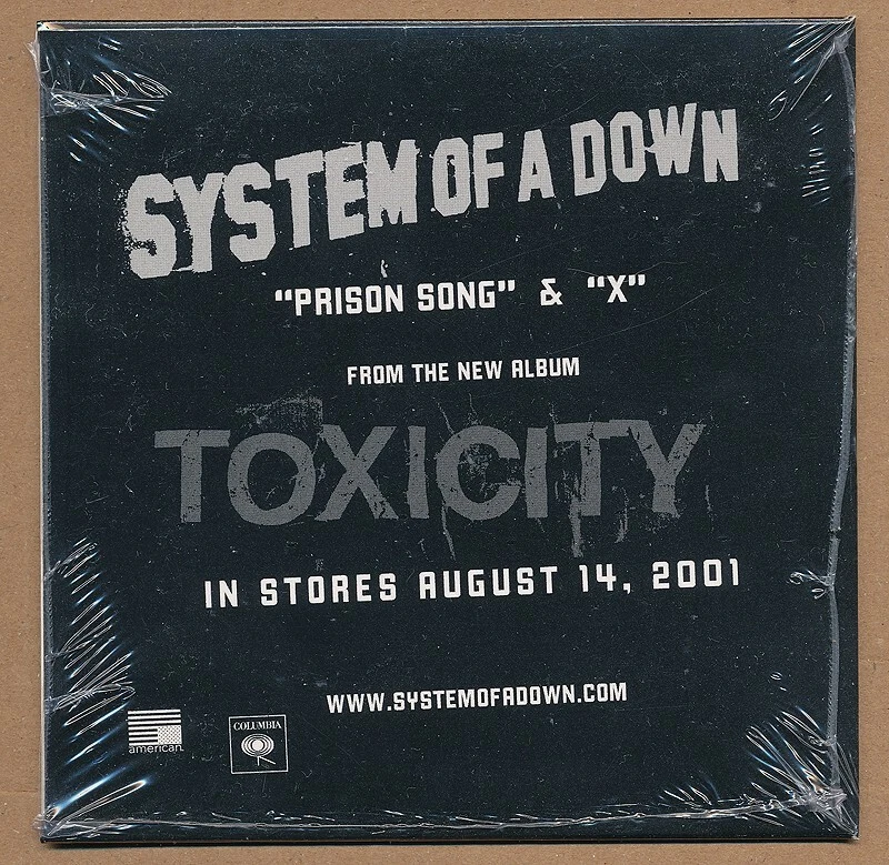 System of a Down - Prison Song + X RARE promo CD sampler '01 (SEALED) - Image 2 of 2