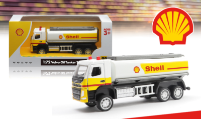 CR CCA 1:72 Volvo Shell Oil Tanker Truck Model Toy Diecast Metal