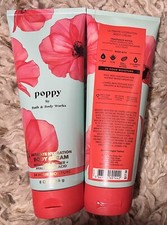 BATH  BODY WORKS X2 Poppy Body Creams New