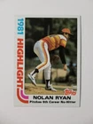 NOLAN RYAN 1982 TOPPS BASEBALL CARD #5 HOUSTON ASTROS