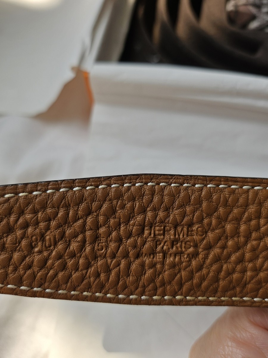 HERMES ブラウンレザーベルト 80 luxury-men-hermes-used-