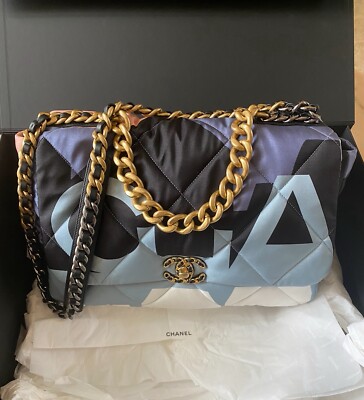 Chanel 19 Maxi Flap Multi Color Card ,Dust Bag