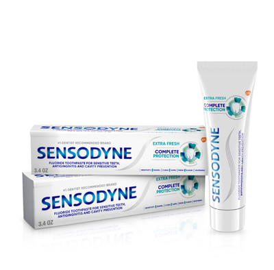 Sensodyne Complete Protection Sensitive Toothpaste, Extra Fresh, 3.4 oz, 2 Pack