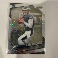 2025 Panini Prizm - Rookies Kyle McCord #377 Lazer Prizm (RC) SP Eagles