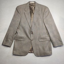 Polo University Club Ralph Lauren 40R Silk Wool Houndstooth Sport Coat