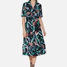 WALTER BAKER Valencia Button Front A-Line Midi Dress size medium