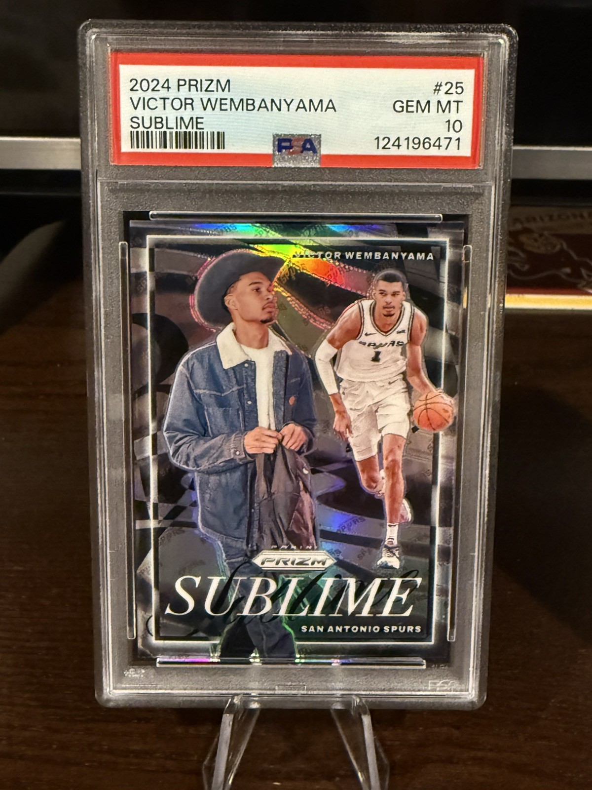 2024-25 Panini Holo Prizm Victor Wembanyama Sublime Case Hit SSP PSA 10 Gem Mint