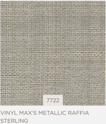 Phillip Jeffries Max s Metallic Raffia Wallpaper Sterling (30 Yards x 52'') #7722