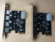 2x PCI-E na USB 3.0 4-portowa karta rozszerzeń PCI Express Adapter Hub VIA 5Gbps