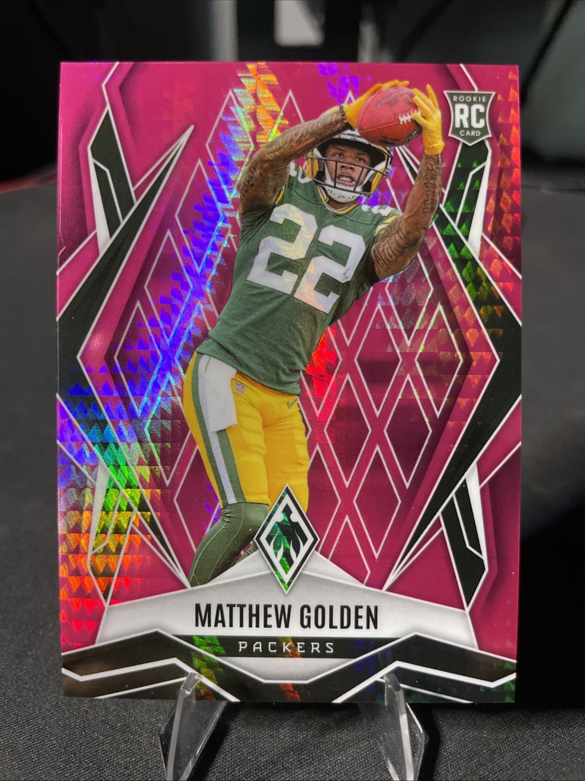 2025 Panini Phoenix - Rookies Matthew Golden #174 Pink Hyper 198/299 (RC) NM-MT