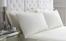 2pk Cotton 200 Thread Count Oxford Pillow Case Cover Cases Cream New