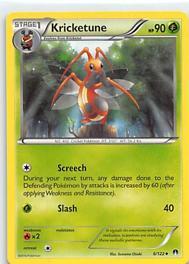 Kricketune Rare Triumphant 24/102 NM