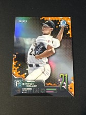 2019 Bowman Chrome Mitch Keller Orange Refractor Scouts Top 100 /25 RC