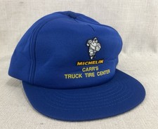 Vintage 80s 90s Michelin Man Trucker Cap Patch SnapBack Hat Swingster USA