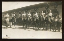 Switzerland Military Real Photo Card Men on Horseback R Freudiger, Bülach