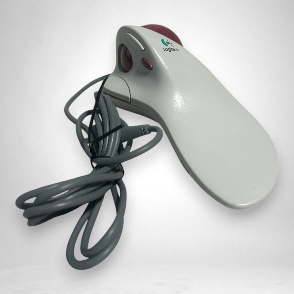 Logitech TrackMan Marble FX T-CJ12 PS/2 Wired 804251-0000 Ergonomical Mouse - Image 4 of 4