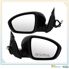 For 19 Nissan Alitma LH&RH Exterior Side View Mirror Set Power Heated w/Signal