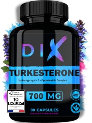 Turkesterone 1490mg 90 Capsules - Forme Avancée Haute Pureté
