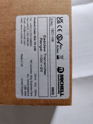 Michell Instruments EA2-TX-100-HD Easidew 2-wire Dew-Point Transmitter