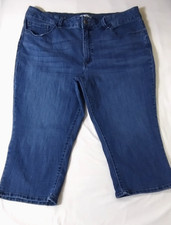 Riders by Lee Mid Rise Capri Jeans Women 18M Blue Stretch Denim Casual