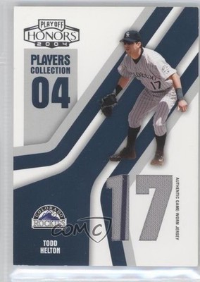 2004 Playoff Honors Blue Die-Cut Jersey Number Jerseys /250 Todd Helton HOF 0q5