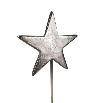 GOLDBACH Stern zum Stecken 35cm Gartenstecker Alu Aluminium Zauberstab Weihnachten Deko