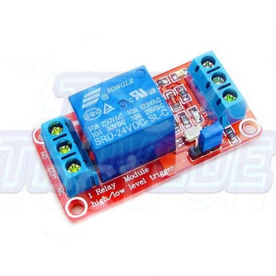 24V 1 Kanal Relay Module With OPTO-Isolated Support High and Low Trigger ASS