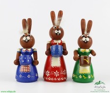 Sammlerobjekt DDR Osterhase 3er Set Osterhasen Ostern Deko Sammler